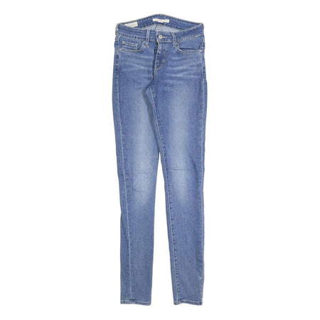 LEVI'S 711 Womens Slim Skinny Denim Light W25 L32 Stretch Cotton Blend Zip Jeans
