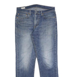LEVI'S 514 Classic Mens Blue Cotton Blend Denim Medium W34 L32 Classic Fit