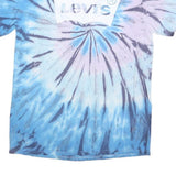 LEVI'S Mens Blue & Purple Tie Dye Graphic T-Shirt M Short Sleeve Crew Neck