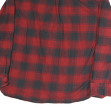 JACHS Mens Red & Black Check Shirt 2XL Cotton Casual Long Sleeve Casual