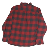 JACHS Mens Red & Black Check Shirt 2XL Cotton Casual Long Sleeve Casual