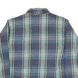 FIELD & STREAM Mens Blue & Green Check Shirt XL Cotton Long Sleeve Casual