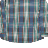 FIELD & STREAM Mens Blue & Green Check Shirt XL Cotton Long Sleeve Casual