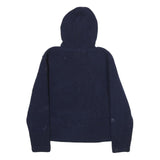 FILA Womens Navy Hoodie S Classic Logo Pullover Drawstring Hooded