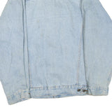 WRANGLER Mens Blue Denim Jacket S Cotton Blend Button Closure Classic Fit