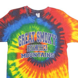 YAZBEK Mens Multicolour Tie Dye Cotton T-Shirt L Short Sleeve Crew Neck Great