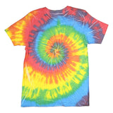 YAZBEK Mens Multicolour Tie Dye Cotton T-Shirt L Short Sleeve Crew Neck Great