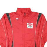 ERIMA Mens Red Black Zip Jacket L Polyester Blend Sportswear Logo