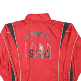 ERIMA Mens Red Black Zip Jacket L Polyester Blend Sportswear Logo