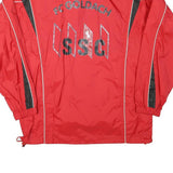 ERIMA Mens Red Black Zip Jacket L Polyester Blend Sportswear Logo