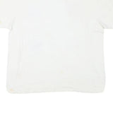 Womens White Cotton Blend Graphic T-Shirt L Short Sleeve Crew Neck Nautical