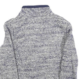 ALTUNA Womens Blue Plain Wool Blend Button Jacket XS Knit Smart Casual