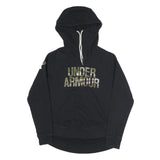 UNDER ARMOUR Womens Black Hoodie M Cotton Blend Pullover Casual Sportswear