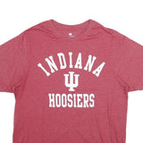 COLOSSEUM Mens Red Indiana Hoosiers T-Shirt L Short Sleeve Crew Neck Cotton