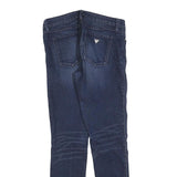 GUESS Womens Jeans Blue Slim Skinny Denim Medium W30 L30 Stylish Zip Fastening
