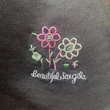 Unbranded Embroidered Rollneck - Small Black Cotton Blend