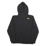 THE NORTH FACE Mens Black Hoodie L Cotton Blend Logo Print Pullover