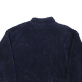 FILA Womens Navy Blue Polyester Blend Zip Jacket 2XL Fleece Casual Outerwear