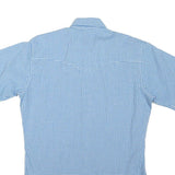 WRANGLER Mens Blue & White Check Shirt M Casual Button Pocket Retro