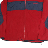 CHAPS Mens Red & Navy Classic Jacket L Polyester Zip Outdoor Casual