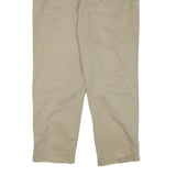 TOMMY HILFIGER Mens Cotton Blend Beige Relaxed Straight Trousers W36 L34 Casual