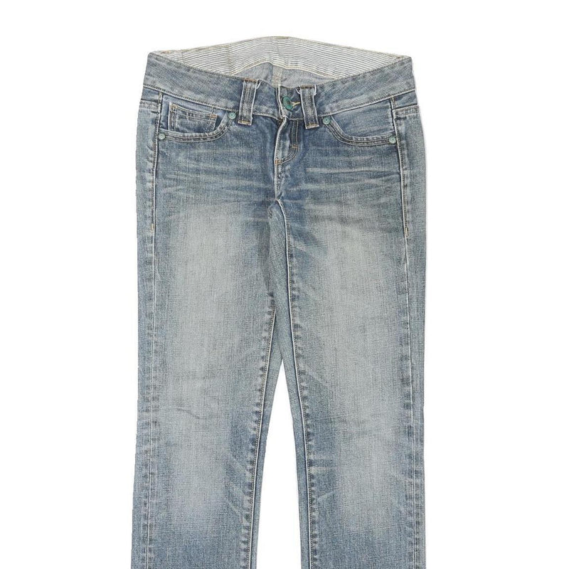 LEVI'S Womens Jeans Blue Slim Straight Denim Medium W29 L30 Stylish Faded Look