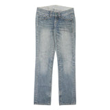 LEVI'S Womens Jeans Blue Slim Straight Denim Medium W29 L30 Stylish Faded Look