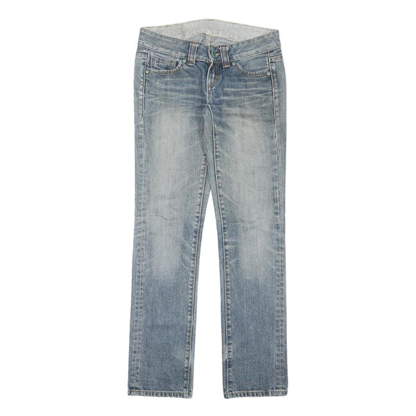 LEVI'S Womens Jeans Blue Slim Straight Denim Medium W29 L30 Stylish Faded Look