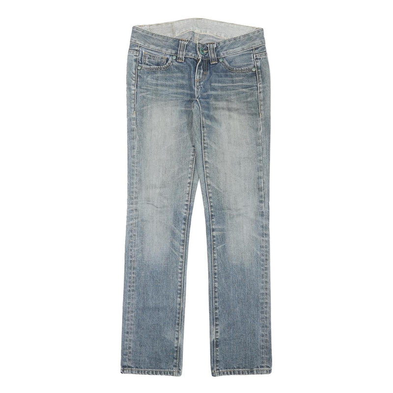 LEVI'S Womens Jeans Blue Slim Straight Denim Medium W29 L30 Stylish Faded Look