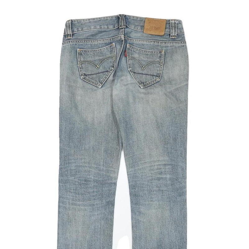 LEVI'S Womens Jeans Blue Slim Straight Denim Medium W29 L30 Stylish Faded Look