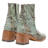SENDRA Ankle Boots Green Leather Womens UK 4