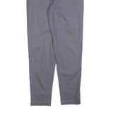 VINTAGE STUDIO Womens Cotton Blend Grey Regular Fit Straight Leg Trousers W30