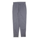 VINTAGE STUDIO Womens Cotton Blend Grey Regular Fit Straight Leg Trousers W30