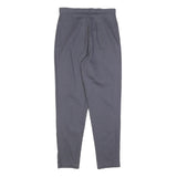 VINTAGE STUDIO Womens Cotton Blend Grey Regular Fit Straight Leg Trousers W30