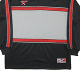 SPORT POINT Mens Black & Grey Zip Neck XL Polyester Blend Sweatshirt Sportswear