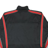 SPORT POINT Mens Black & Grey Zip Neck XL Polyester Blend Sweatshirt Sportswear