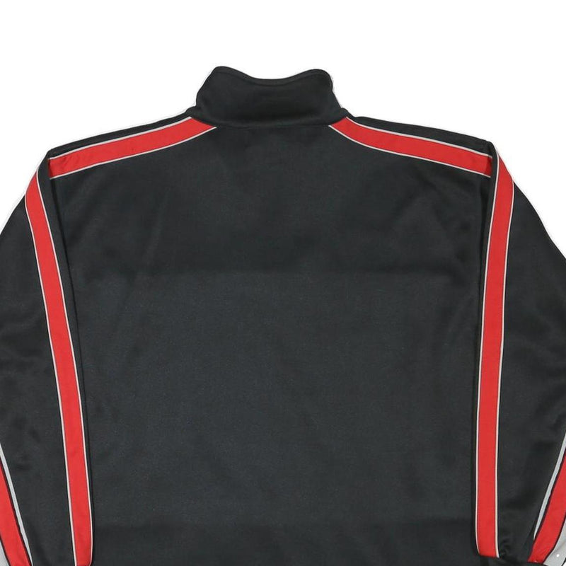 SPORT POINT Mens Black & Grey Zip Neck XL Polyester Blend Sweatshirt Sportswear