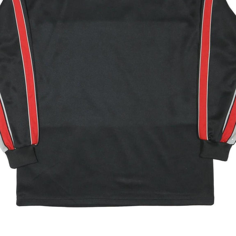 SPORT POINT Mens Black & Grey Zip Neck XL Polyester Blend Sweatshirt Sportswear