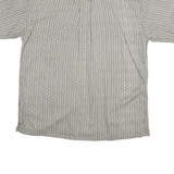 ME SPORT Mens Grey Rayon Button Jacket L Geometric Casual Lightweight