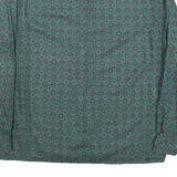JULIETTA Womens Green Printed Shirt Long Sleeve Collared M Button Up Blouse