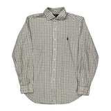 Polo By Ralph Lauren Checked Shirt - Medium Cream Cotton