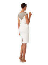 D018 _ LOTUS _ Cap-Sleeve Sheath Dress _ Ivory