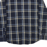 NAUTICA Mens Blue & Beige Check Shirt XL Button-Down Cotton Blend Casual Wear