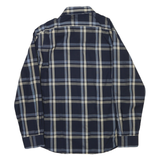 NAUTICA Mens Blue & Beige Check Shirt XL Button-Down Cotton Blend Casual Wear