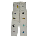 Stan Ray Carpenter Trousers - 28W UK 10 Cream Cotton