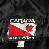 Tech Canada Sportswear Bomber Jacket - XL Black Leather