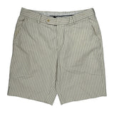 Polo By Ralph Lauren Pinstripe Chino Shorts - 34W 9L Cream Cotton