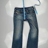 Diesel Boot Cut Flare Jeans - 30W UK 8 Blue Cotton