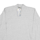 RUSSELL ATHLETIC Mens Grey Long Sleeve Crew Neck Cotton T-Shirt M Casual