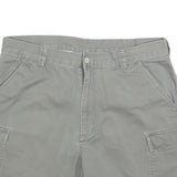 NAUTICA Womens Grey Cargo Shorts M W34 Cotton Blend Comfortable Casual